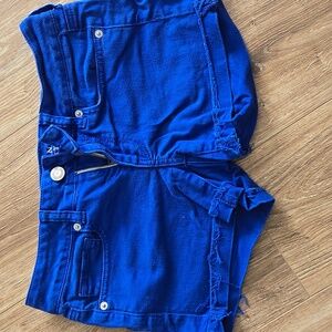 American Eagle blue denim shorts